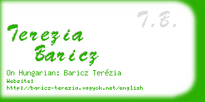 terezia baricz business card